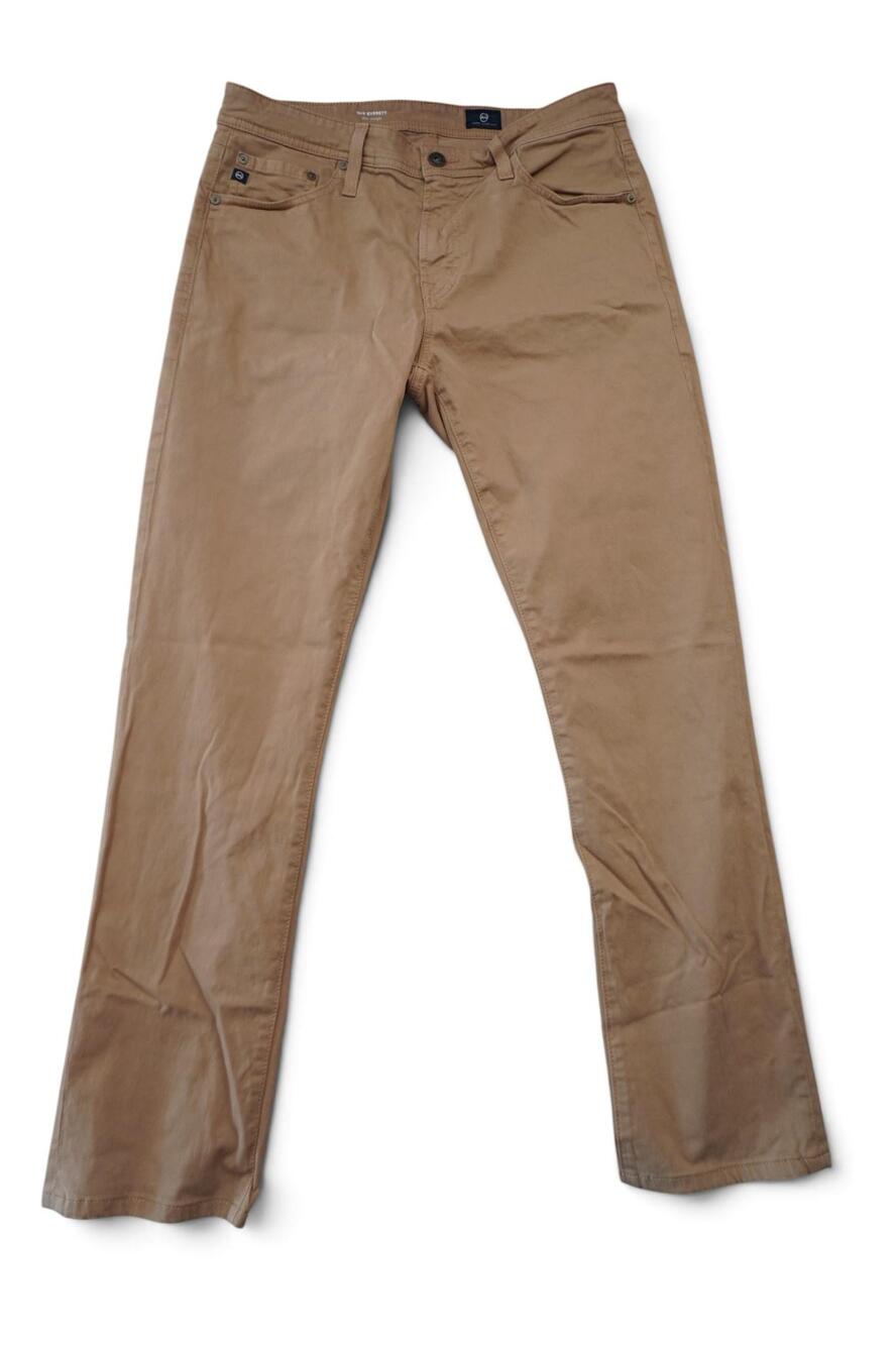 AG Adriano Goldschmied Everett Jeans Mens 32x30 Brown Slim Straight Stretch